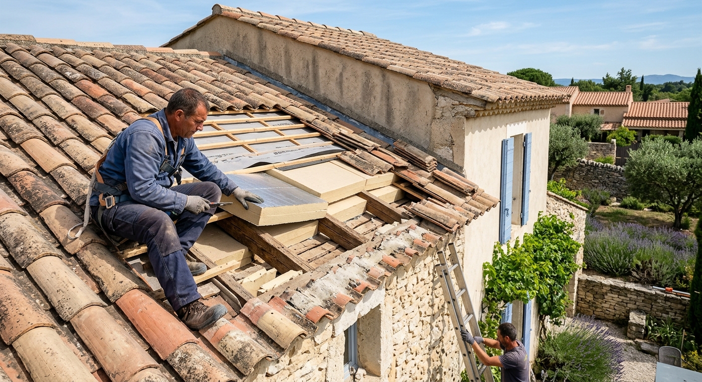 Isolation Thermique de Toiture &agrave; Aix-en-Provence